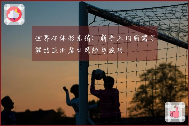 世界杯体彩竞猜：新手入门前需了解的亚洲盘口风险与技巧